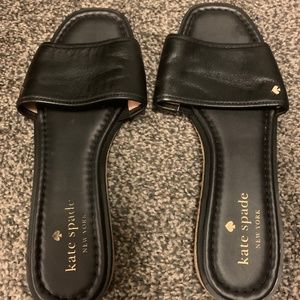 Kate Spade leather slide sandals
